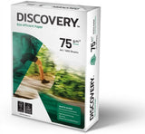 Discovery A4 copier paper, 75gsm, 500 sheets ream, white printing paper suitable for office and home use.