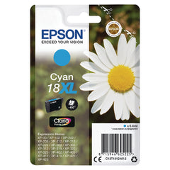 Epson 18XL Daisy Cyan High Yield Ink Cartridge 7ml - C13T18124012