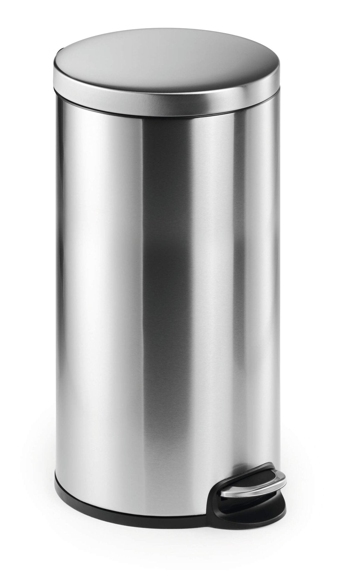 Durable Pedal Bin Stainless Steel 30 Litre Round Silver - 340323 DD