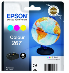 Epson 267 Globe Colour Standard Capacity Ink Cartridge 6.7ml - C13T26704010