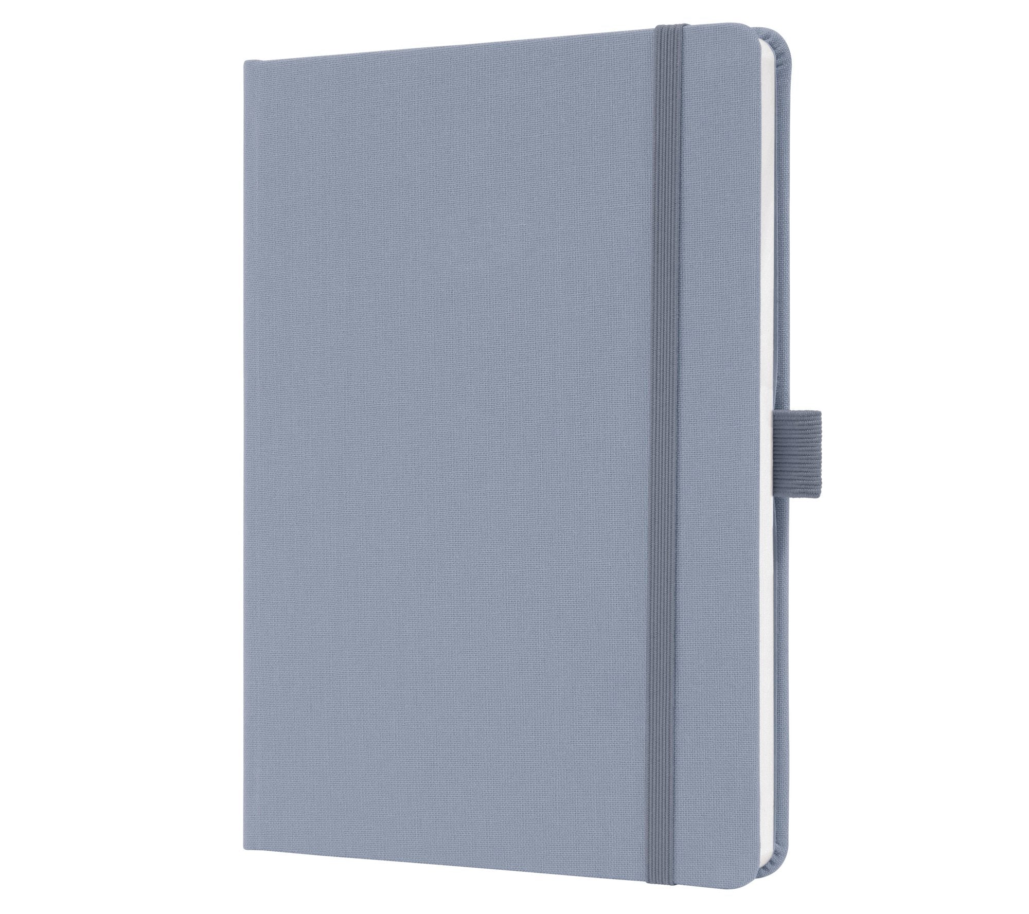 Sigel Jolie Notebook A5 Hardcover A5 152x203x19mm Fabric Cover 192 100gsm Ruled Pages With Pen Loop & Elastic Fastener Light Lilac - JN407