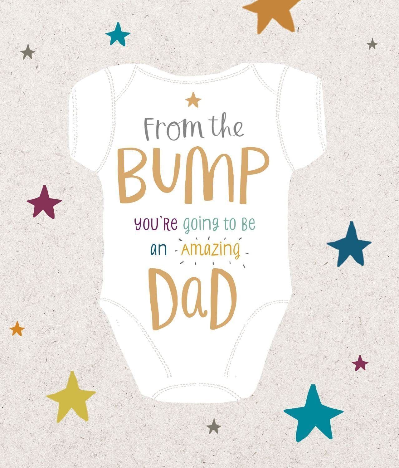 From The Bump Dad To Be Father's Day Card