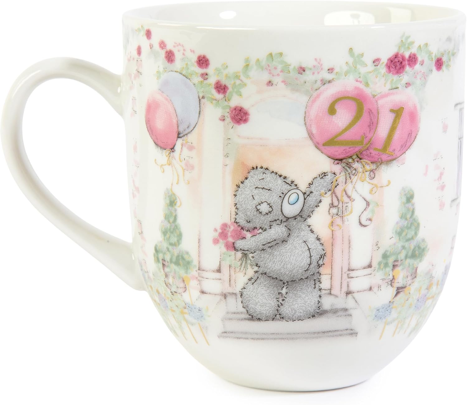 Tatty Teddy Luxury Bone China Mug in Satin-Lined Box 21st Birthday Gift Signature Collection