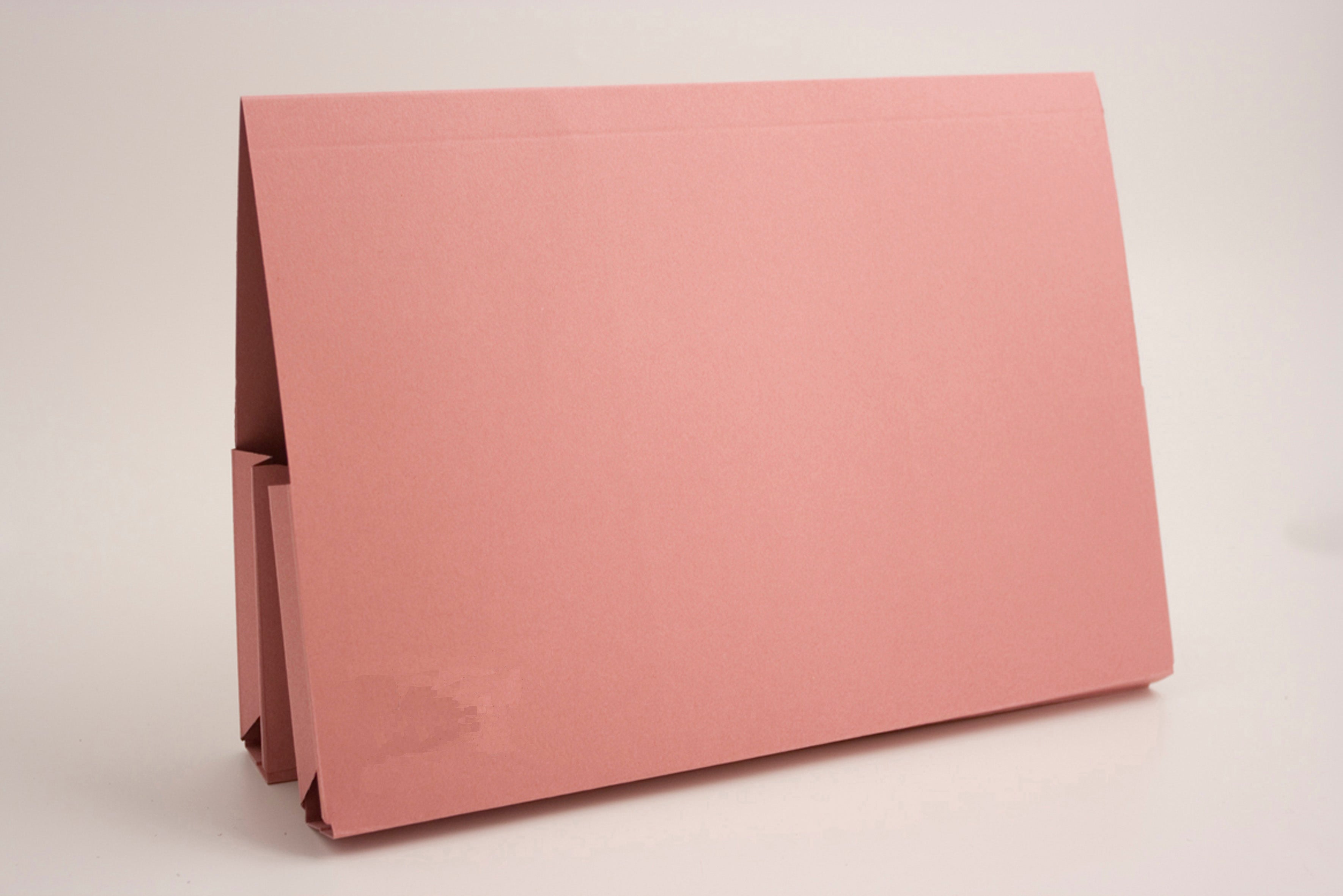 Guildhall Double Pocket Legal Wallet Manilla Foolscap 315gsm Pink (Pack 25) - 214-PNKZ