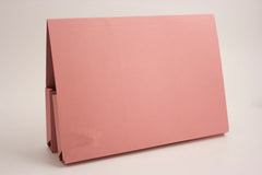 Guildhall Double Pocket Legal Wallet Manilla Foolscap 315gsm Pink (Pack 25) - 214-PNKZ