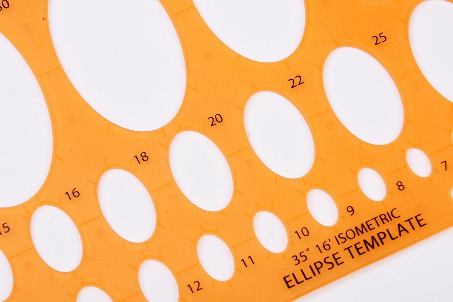 METRIC ELLIPSE TEMPLATE