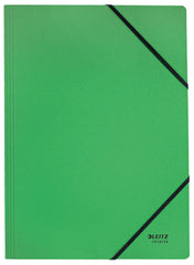Leitz Recycle Card Folder With Elastic Band Closure A4 Green 39080055