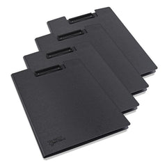 Rapesco Germ Savvy Antibacterial A4 Foldover Clipboard Black (Pack 4) - 1641