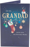 UK Greetings Christmas Card for Grandad – Christmas Wishes Festive Design