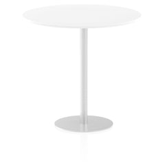 Dynamic Italia 1200mm Poseur Round Table White Top 1145mm High Leg ITL0168 DD