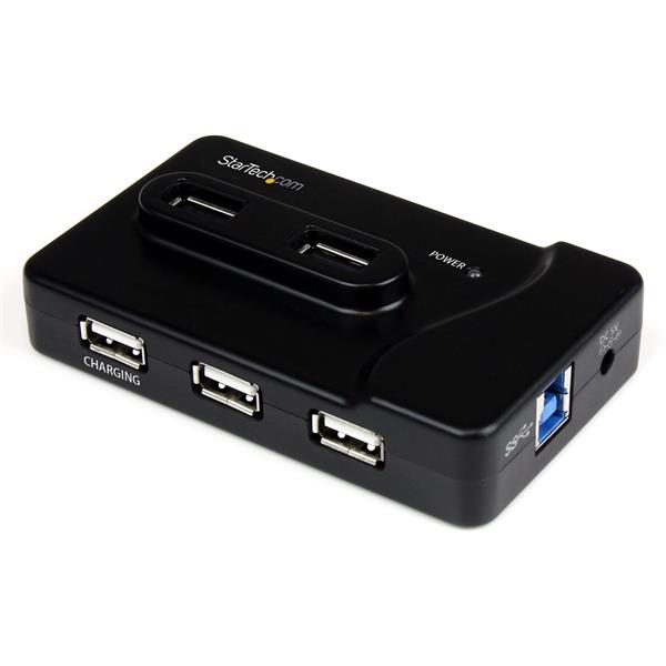 StarTech.com 7 Port USB3.0 USB2.0 Combo Hub 2A Port