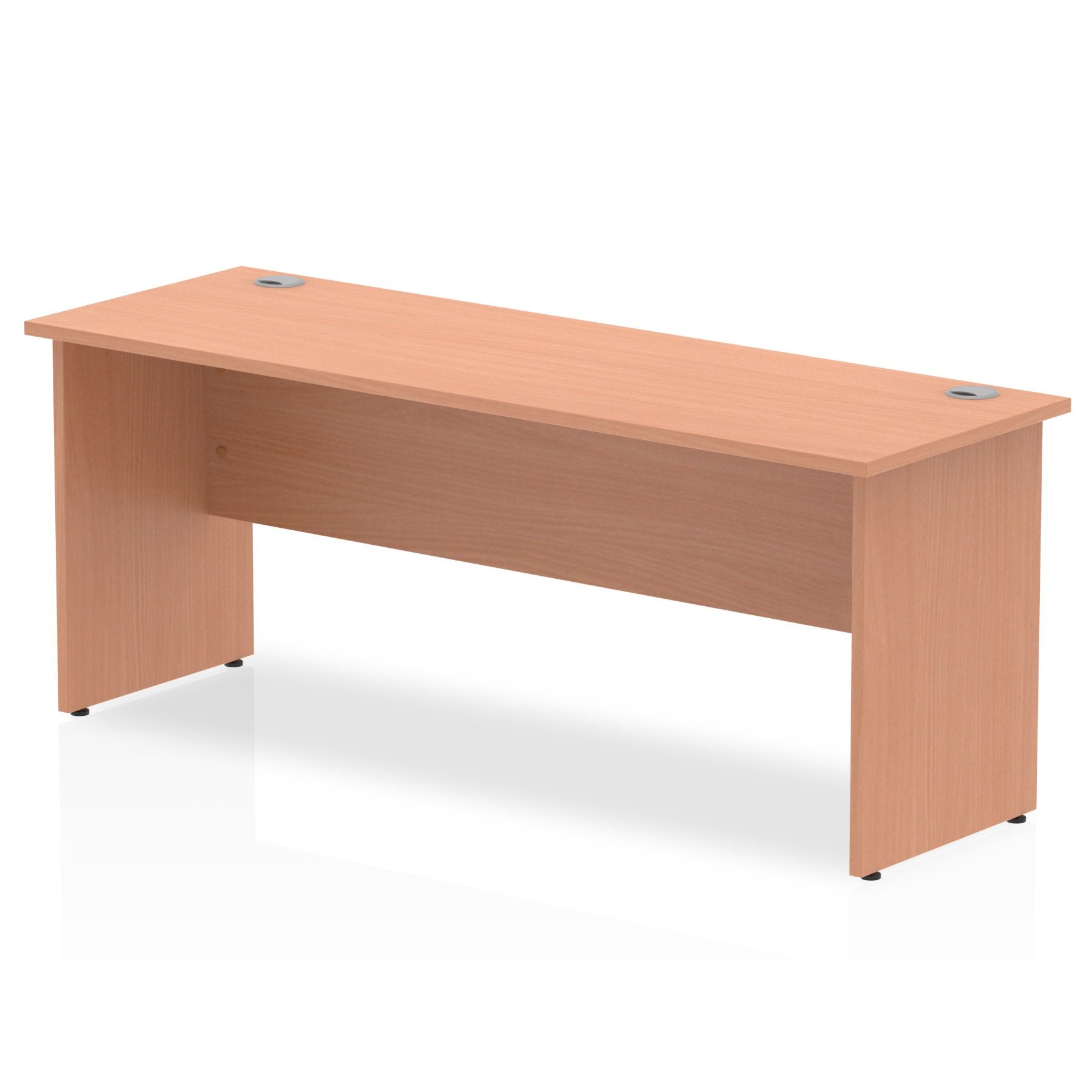 Impulse 1800 x 600mm Straight Desk Beech Top Panel End Leg MI001732 DD