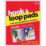 Hook and Loop Pads with Strong Adhesive Backing