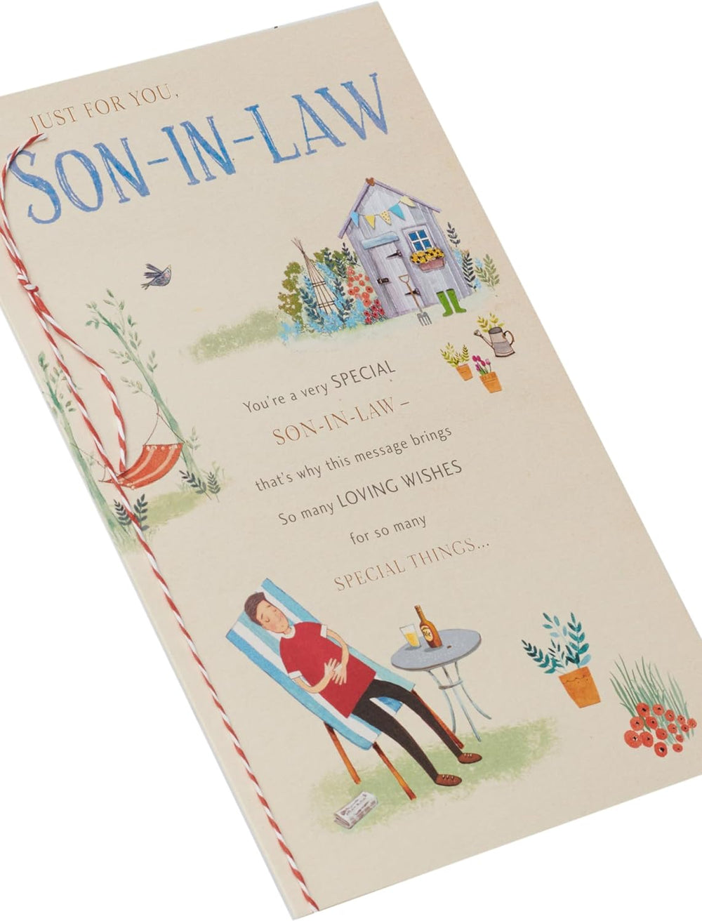 Garden Relax Design Son In Law Birthday Card