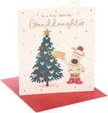 Boofle Christmas Card for Granddaughter – Very Special Cute Festive Design