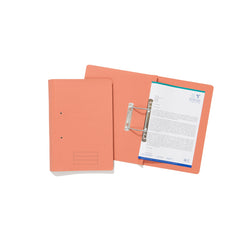 Exacompta Transfer File Manilla Foolscap Orange 285gsm (Pack 25) TFM-ORGZ