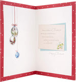 Mum and Dad Christmas Greeting Card with Heartfelt Festive Wishes and Warm Seasonal Design