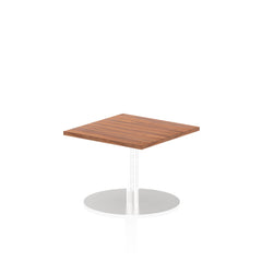 Dynamic Italia 600mm Poseur Square Table Walnut Top 475mm High Leg ITL0209 DD