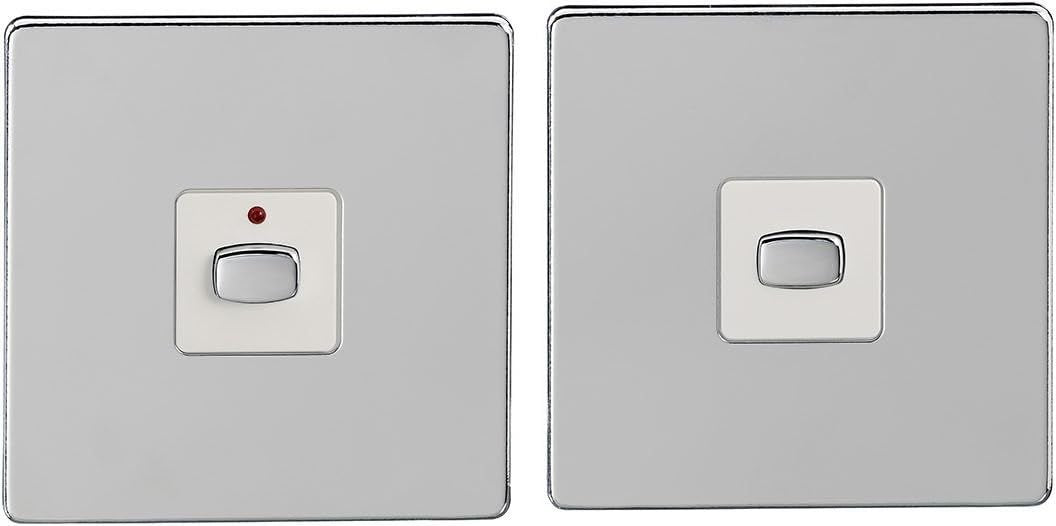 EnerGenie MiHome Smart Polished Chrome 1 Gang Light Switch