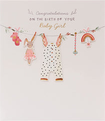 Congratulations It's a Girl New Baby Cards