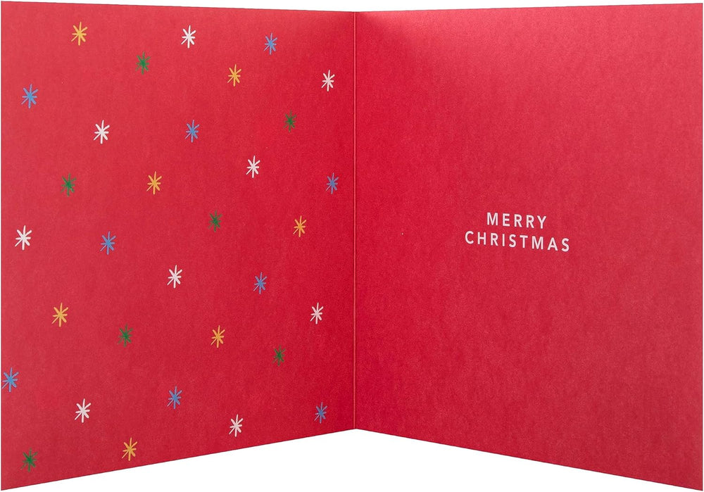 Dad Christmas Greeting Card from Pets with Festive Cute Design and Loving Wishes
