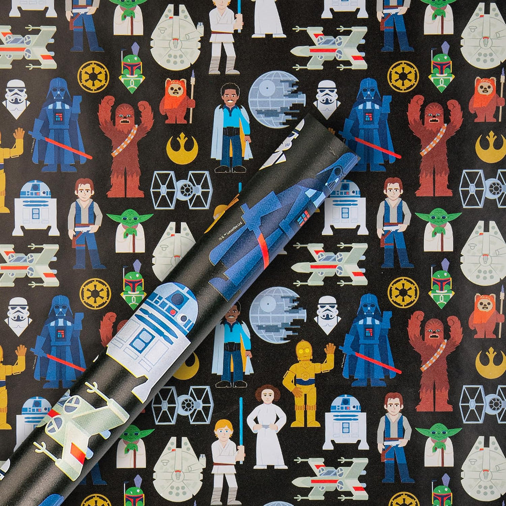 Star Wars Design 2M Gift Wrapping Paper Roll
