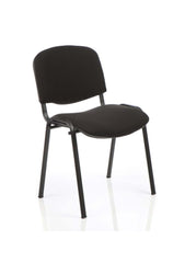 ISO Stacking Chair Black Fabric Black Frame BR000055 DD