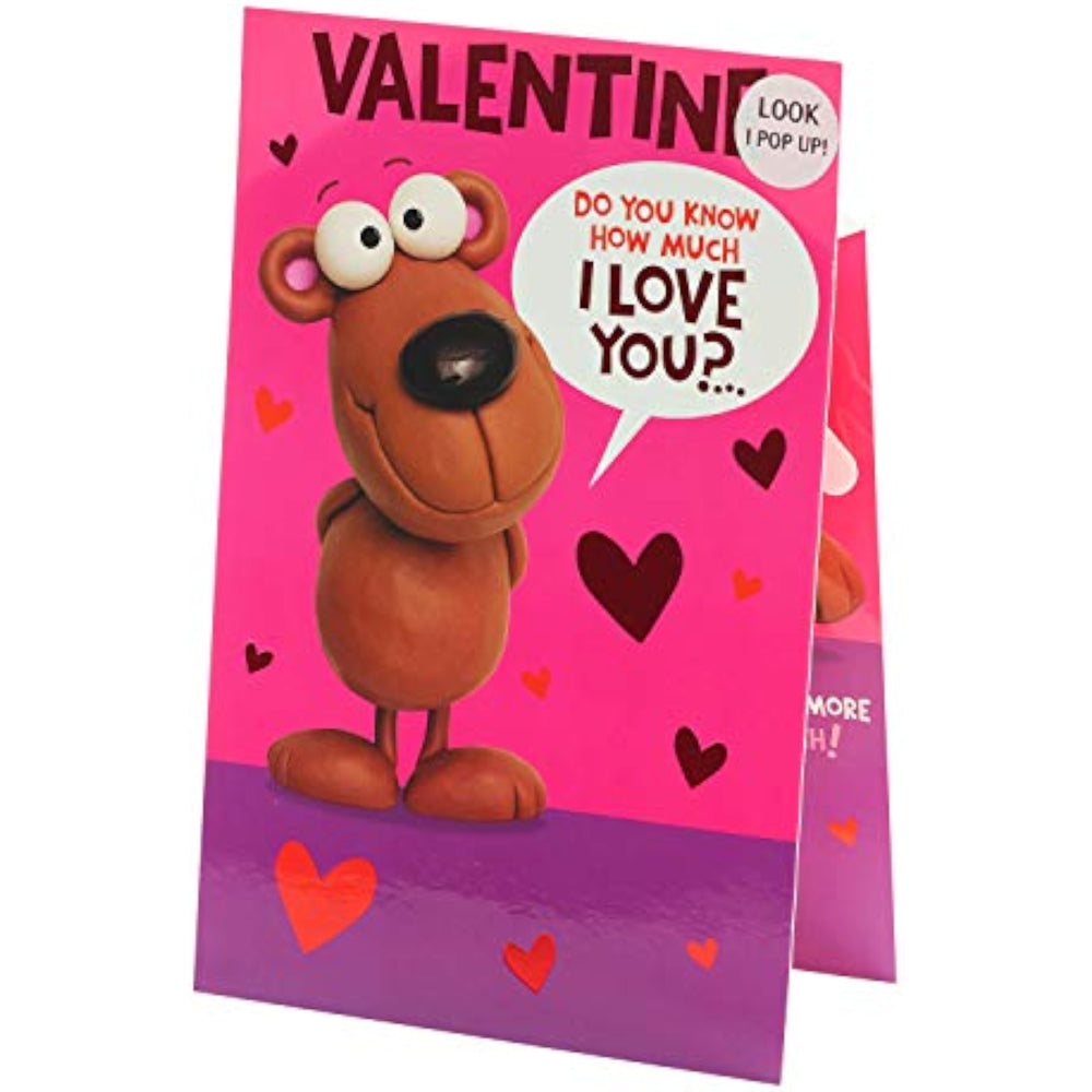 Cartoon Pop-Up Valentine's Day Card