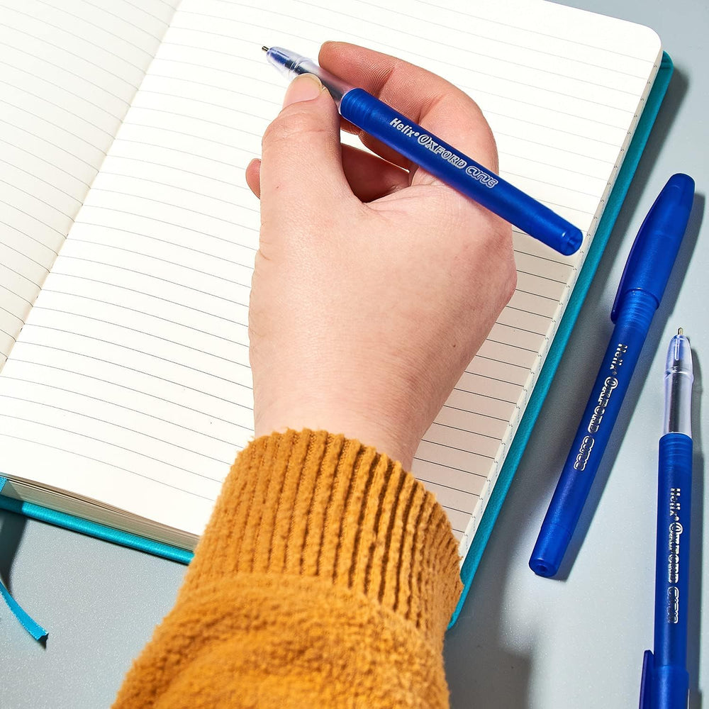 WRITING CURVE PENS X10 BLUE