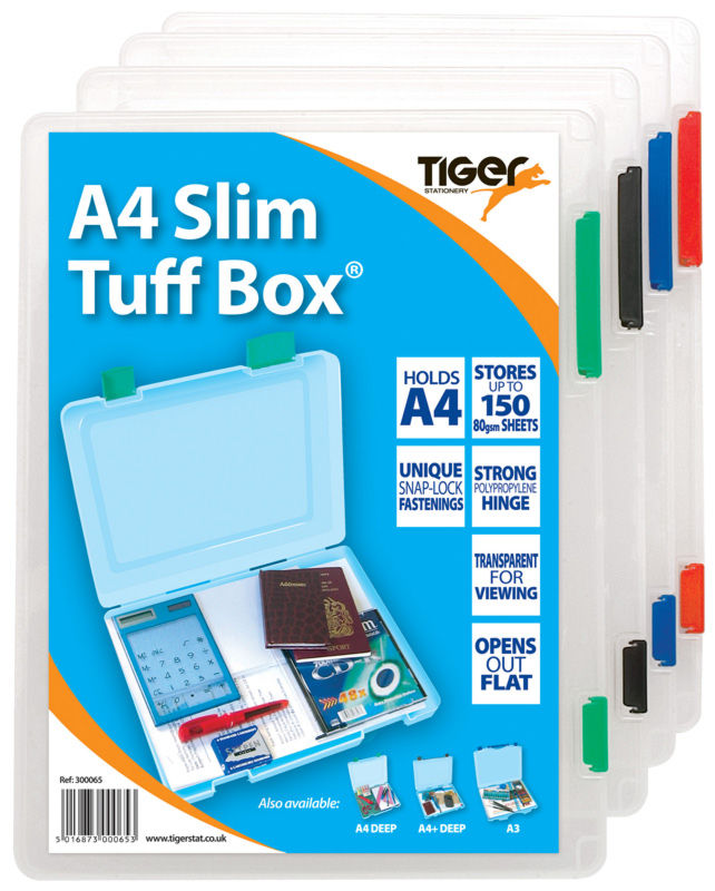 Tiger Tuff Box Polypropylene A4 Slim - 300065