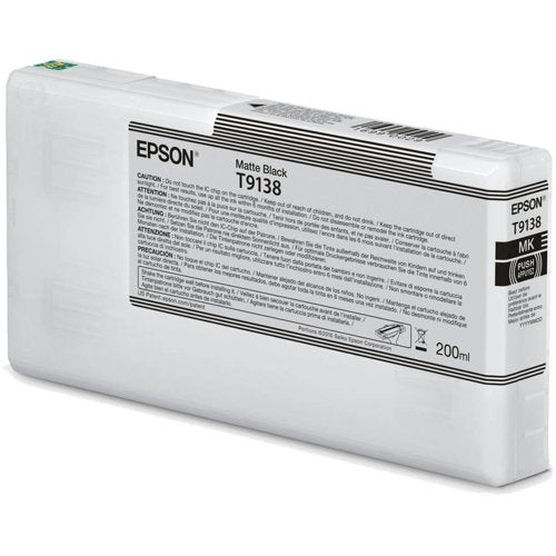 Epson T9138 Matte Black Ink Cartridge 200ml - C13T91380N