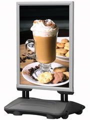 SECO Wind Pro Snap Frame Forecourt Sign A1 Silver - WPF-1/1 DD
