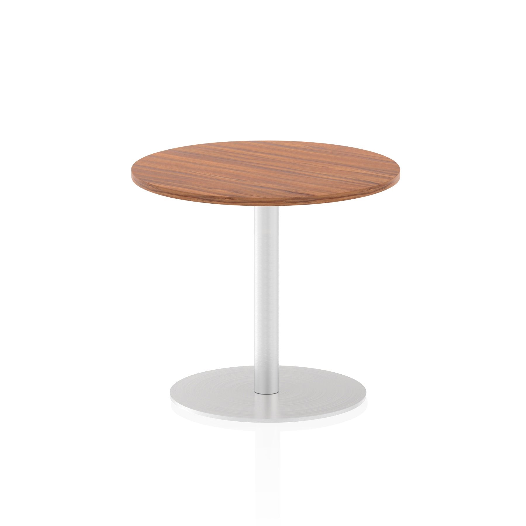 Dynamic Italia 600mm Poseur Round Table Walnut Top 725mm High Leg ITL0107 DD