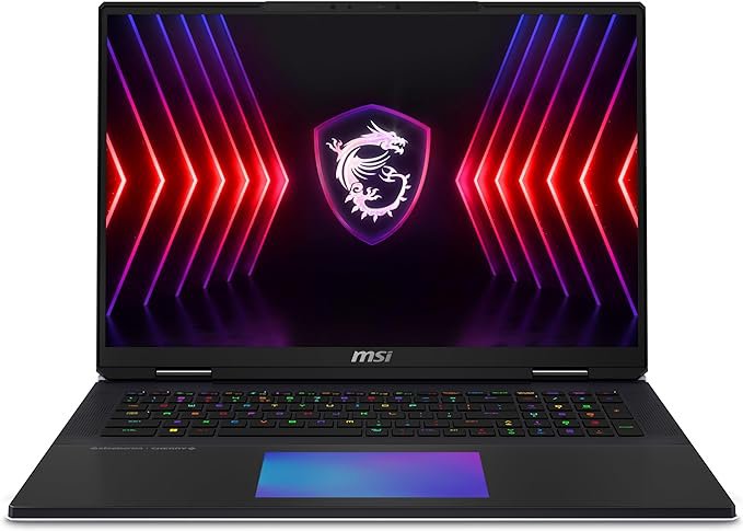 MSI Titan 18 HX A14VHG-004UK 18 Inch Intel Core i9-14900HX 64GB RAM 2TB SSD NVIDIA GeForce RTX 4080 12GB Windows 11 Pro Gaming Notebook