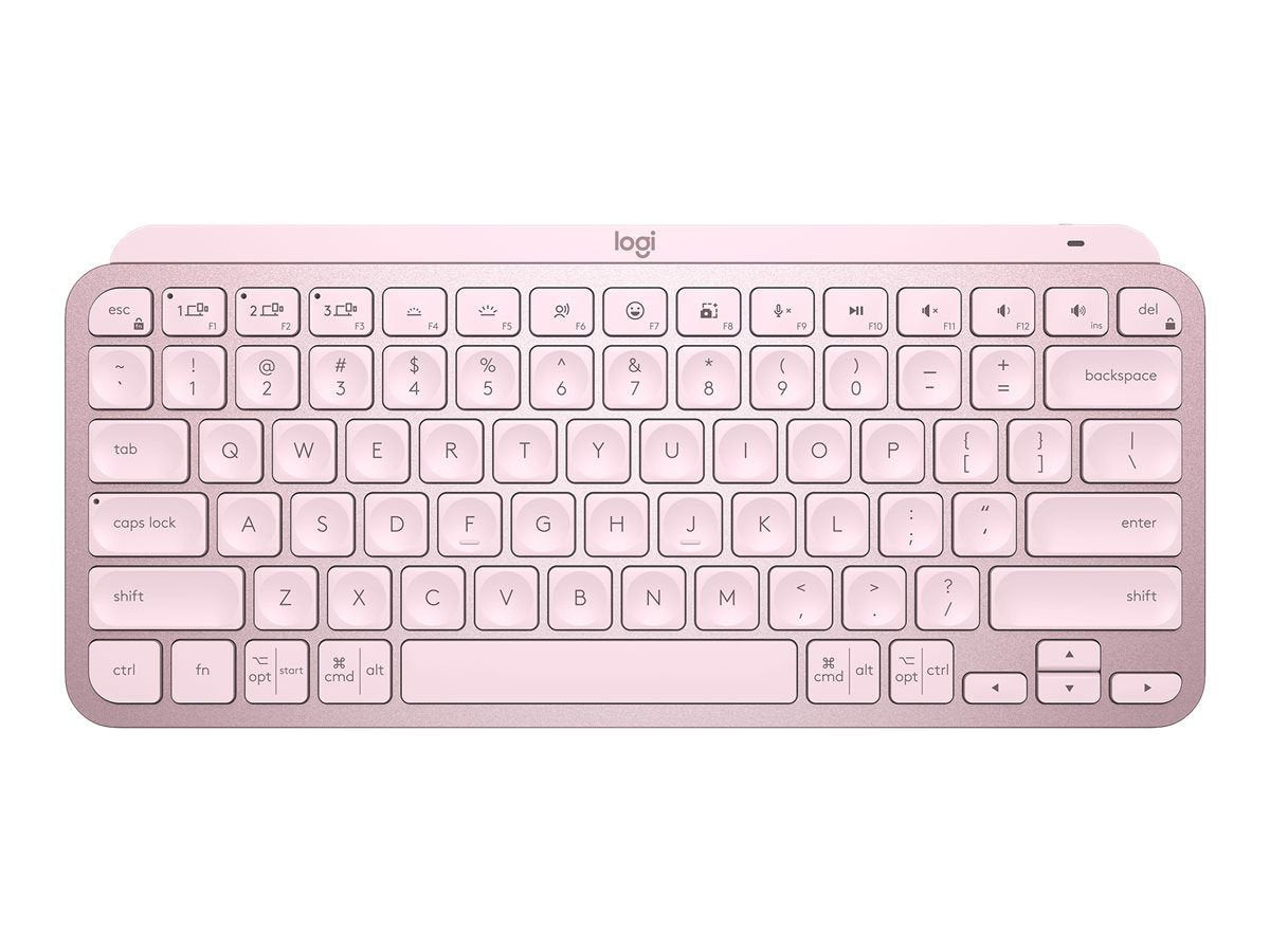 Logitech MX Keys Mini RF Wireless Bluetooth QWERTY English Keyboard Rose Pink