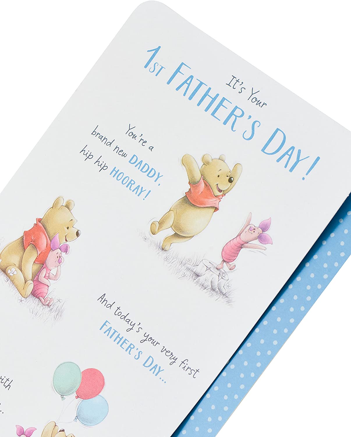 Disney Winnie the Pooh 1st Father's Day Card