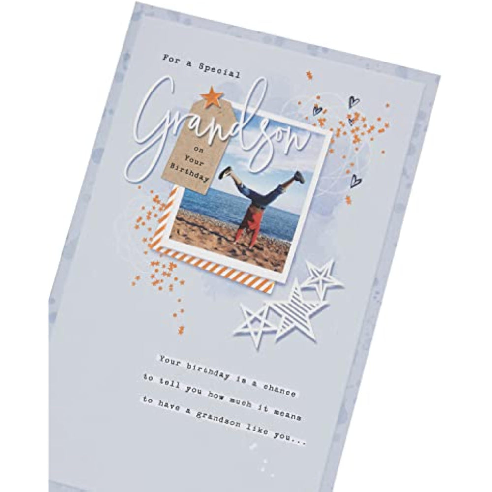 UK Greetings Birthday Card for Grandson - Heartfelt Design