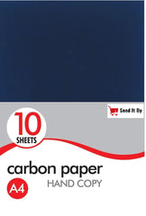 A4 Black Hand Carbon Paper – Pack of 10 Sheets for Copying & Transfers