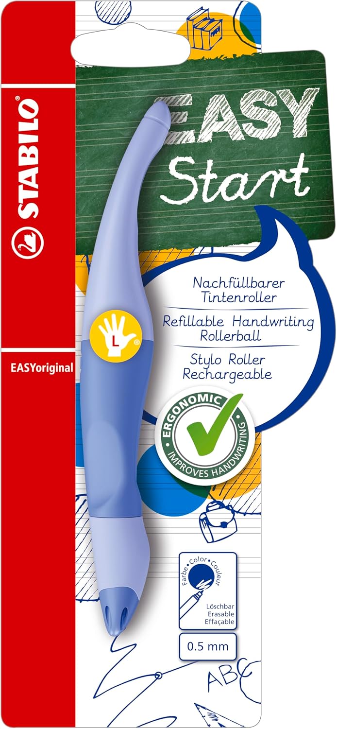Ergonomic Rollerball - STABILO EASYoriginal Pastel - Left handed - cloudy blue