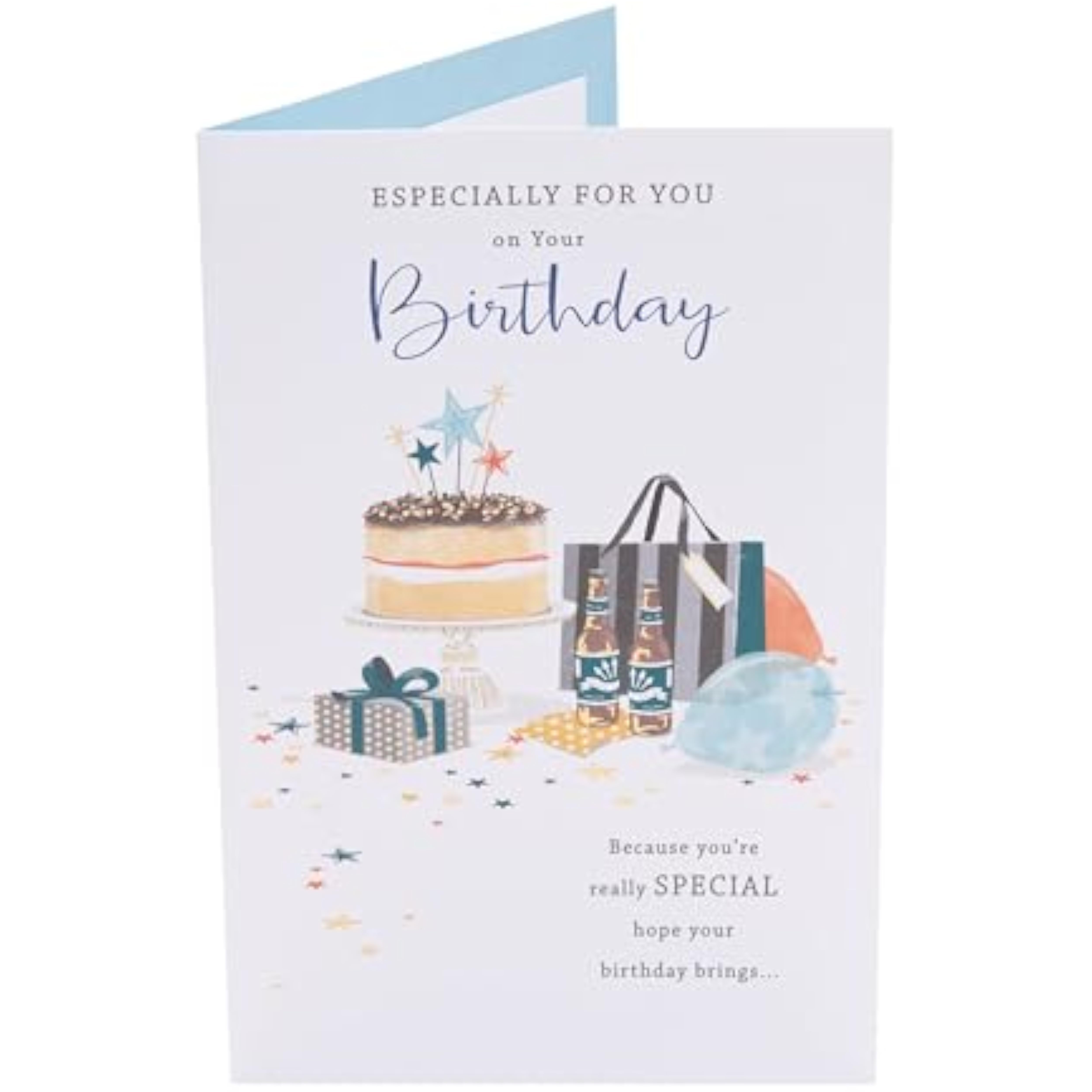 Gifts & Cake Design Birthday Card