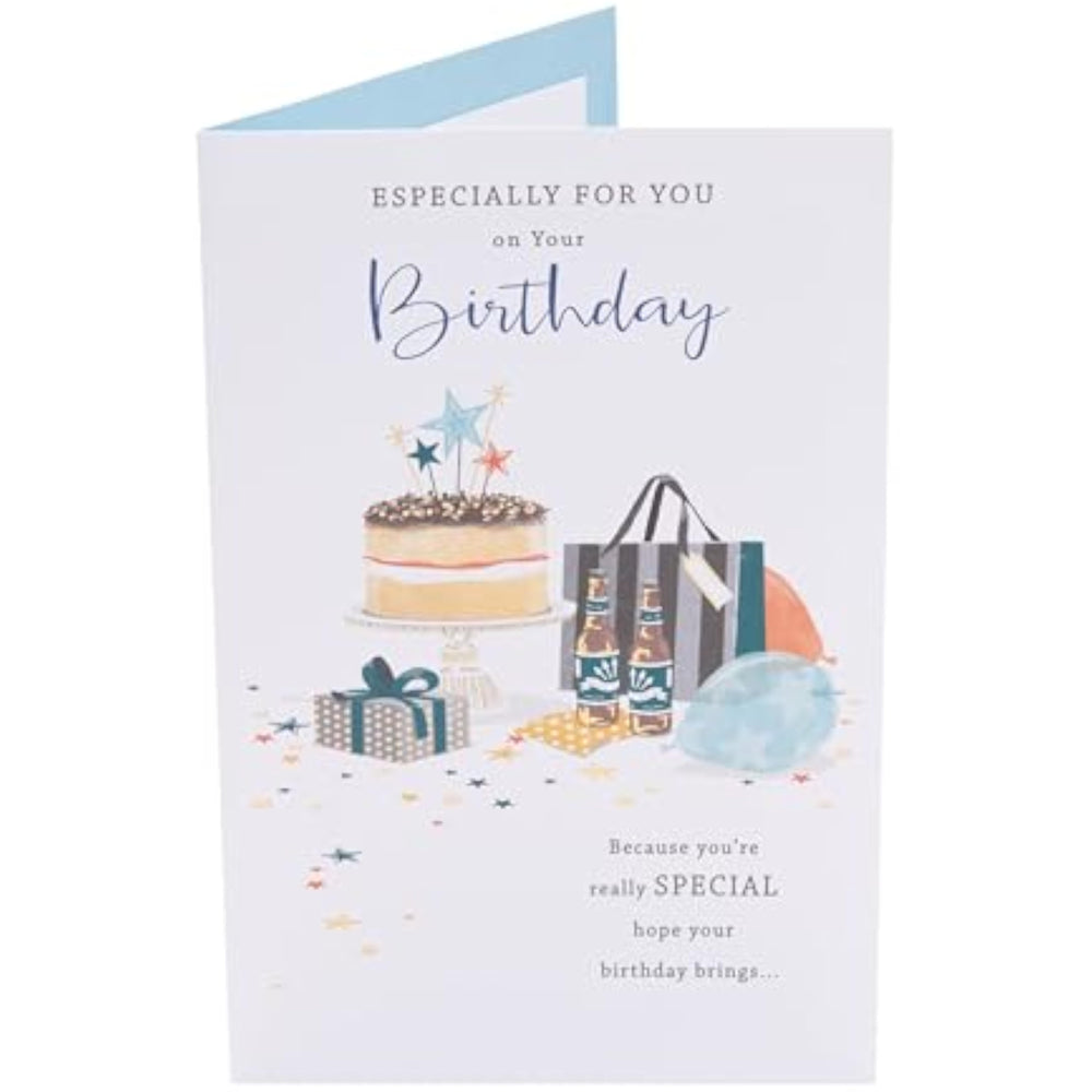 Gifts & Cake Design Birthday Card