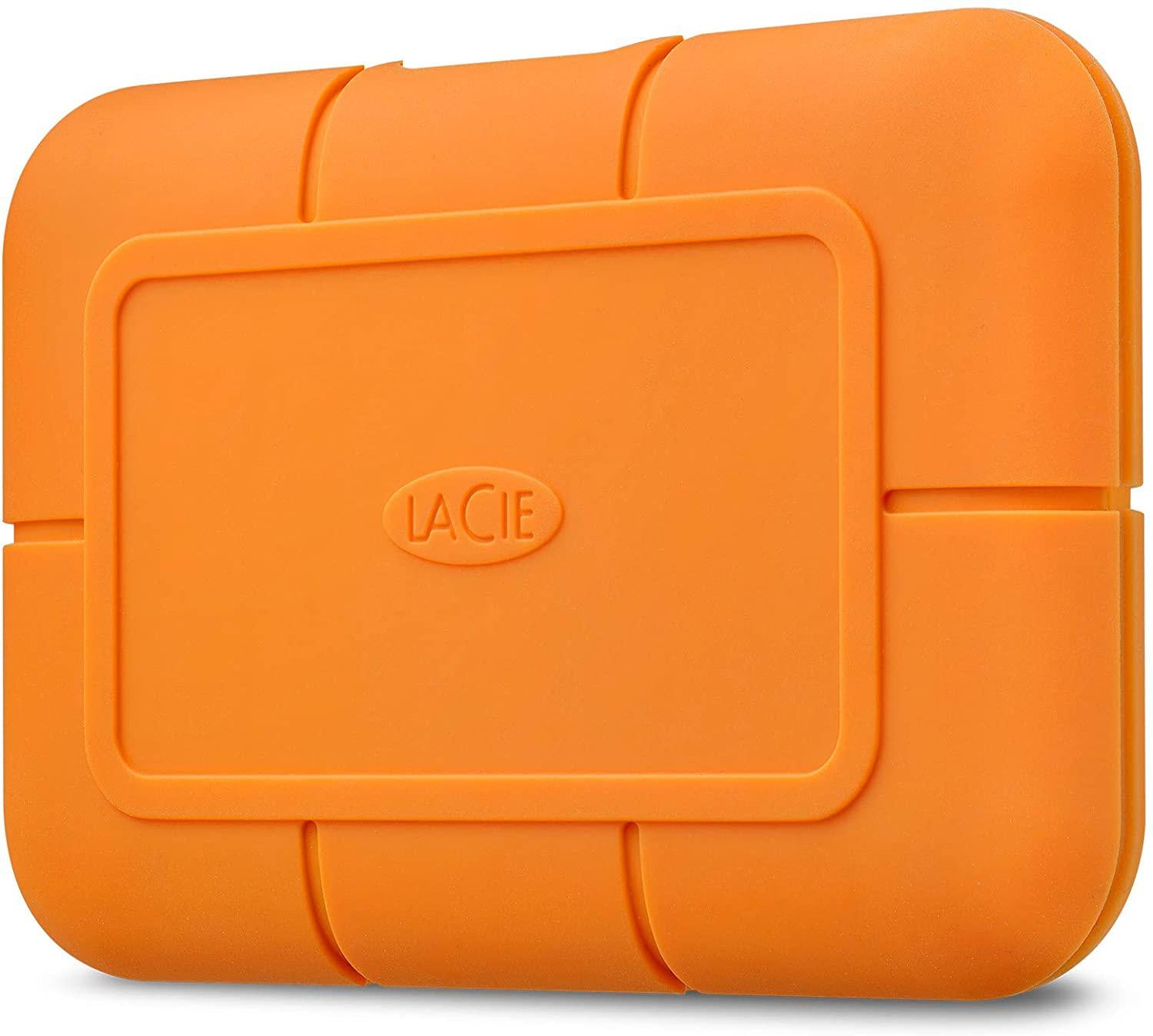 LaCie Rugged 2TB USB C Orange External Solid State Drive