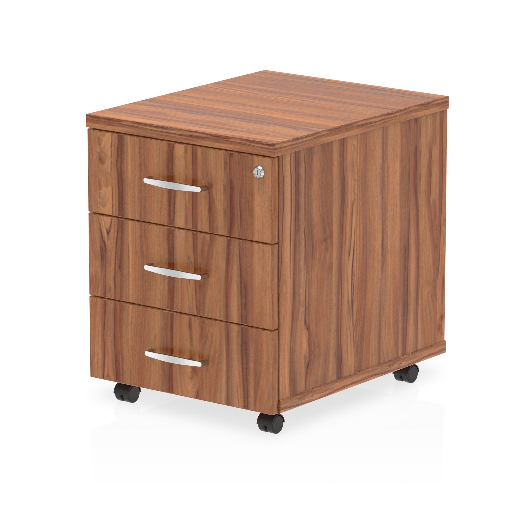 Dynamic Impulse 3 Drawer Mobile Pedestal Walnut I000125 DD