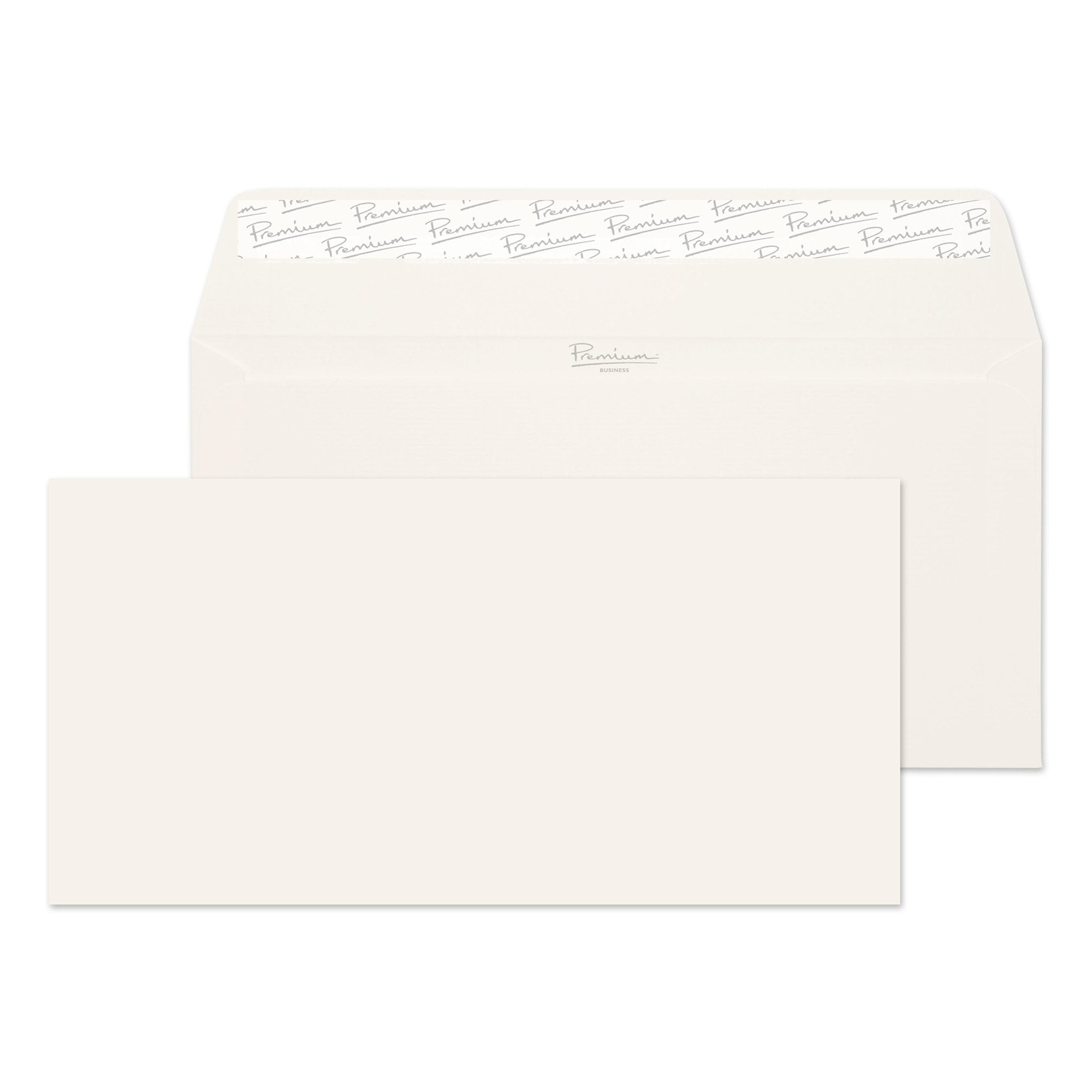 Blake Premium Business Envelopes DL High White Laid Wallet Plain Peel and Seal 120gsm 110x220mm (Pack 50) - 39255