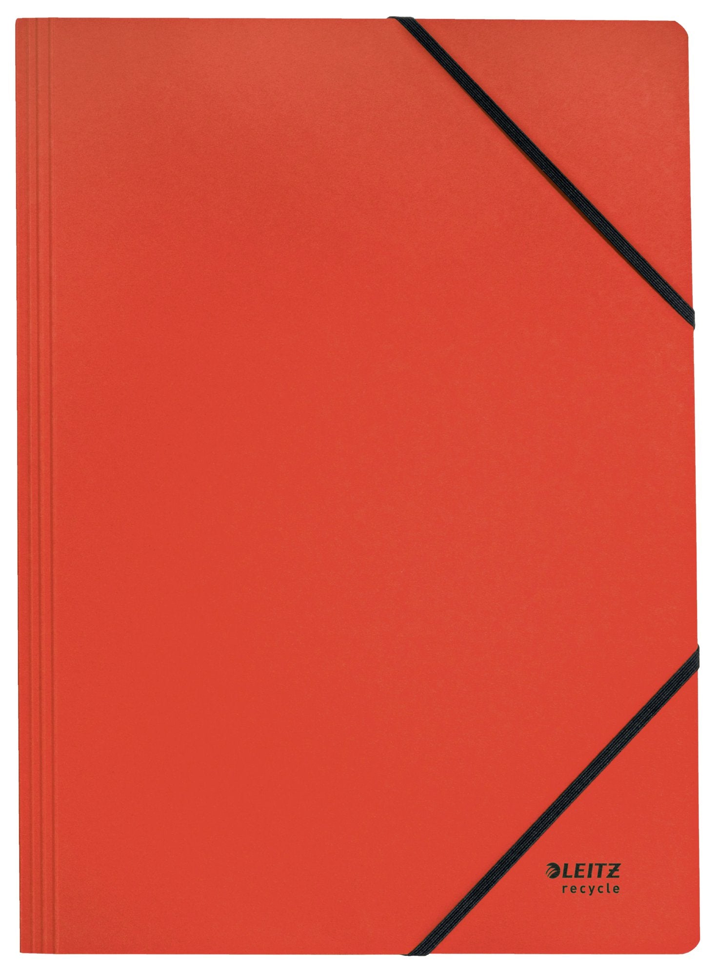 Leitz Recycle Card Folder With Elastic Band Closure A4 Red 39080025