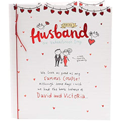 For My Husband Couple Design Valentine's Day Card