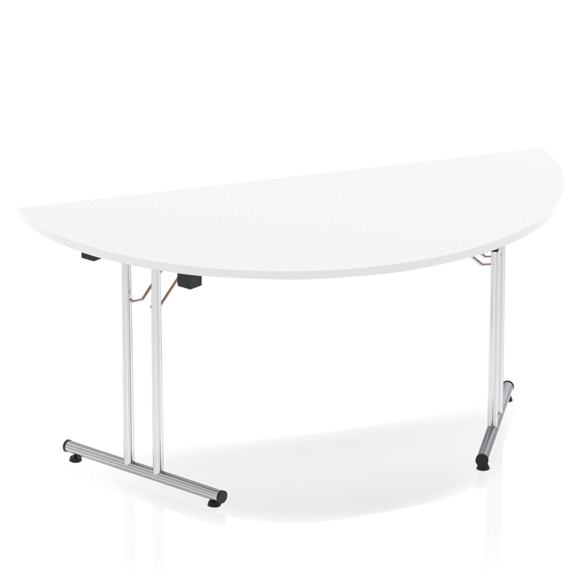 Dynamic Impulse 1600mm Folding Semi circle Table White Top I000712 DD