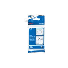 Brother Black On White Label Tape 12mm x 4m - TZER231