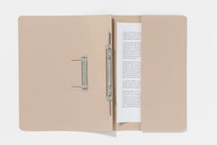 Guildhall Spring Pocket Transfer File Manilla Foolscap 285gsm Buff (Pack 25) - 347-BUFZ