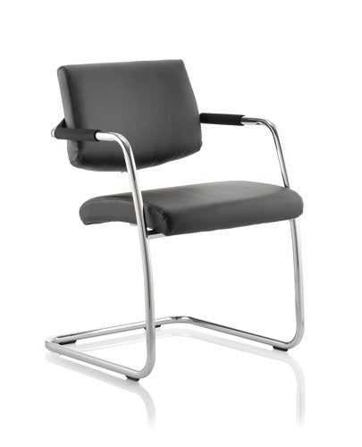 Havanna Visitor Chair Black Leather